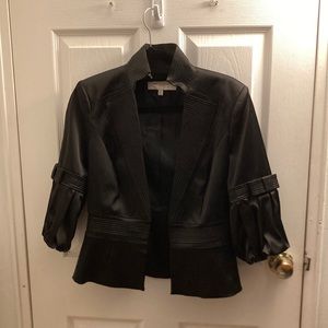 Karen Millen - Size 6 - Black satin jacket